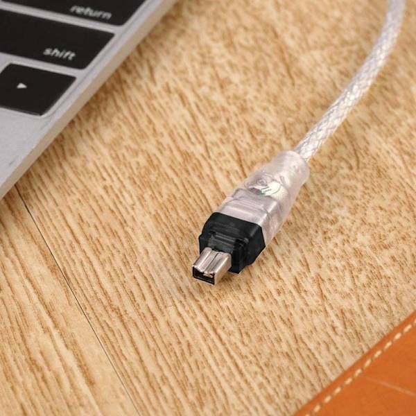 USB-kabel (han til Firewire IEEE1394a han, med 4 ben, til enheder