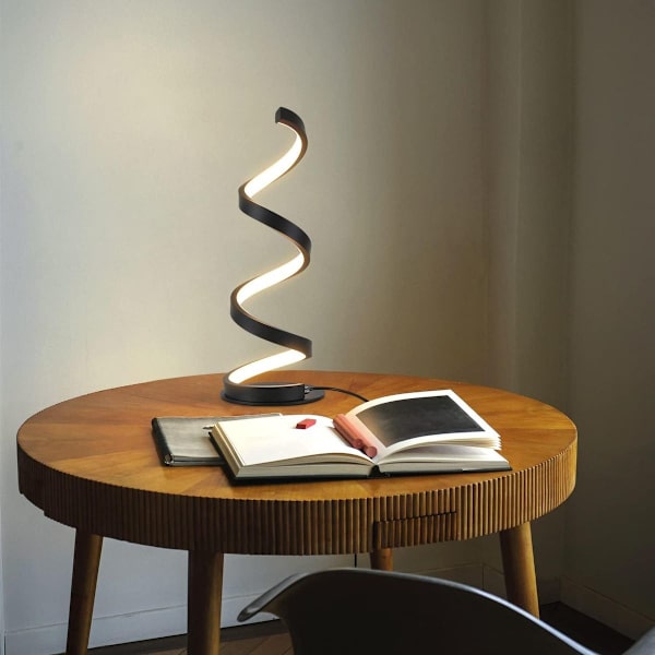 Dæmpbar sort LED bordlampe KLB