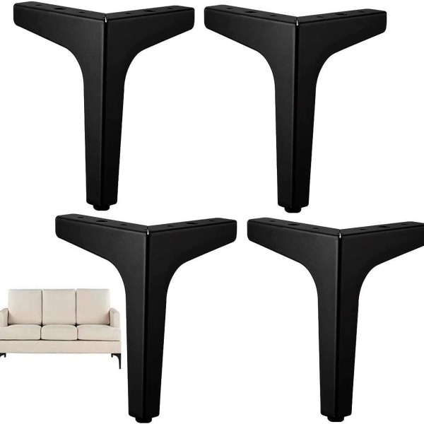 4\" / 10cm metalliset huonekalujalat, 4 kpl metalliset timantti kolmiopöydän jalat KLB