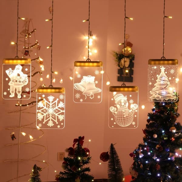 Varm hvid julevindueslys KLB