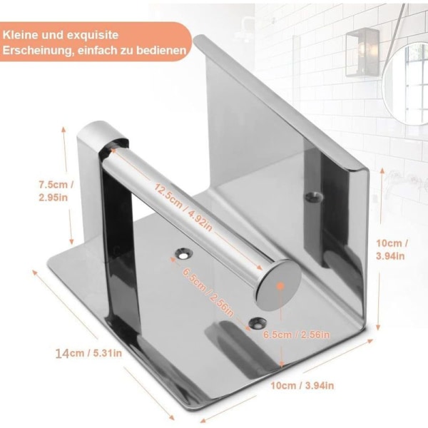 Toalettpapirholder hylle toalettpapirrullholder uten boring toalettpapirholder