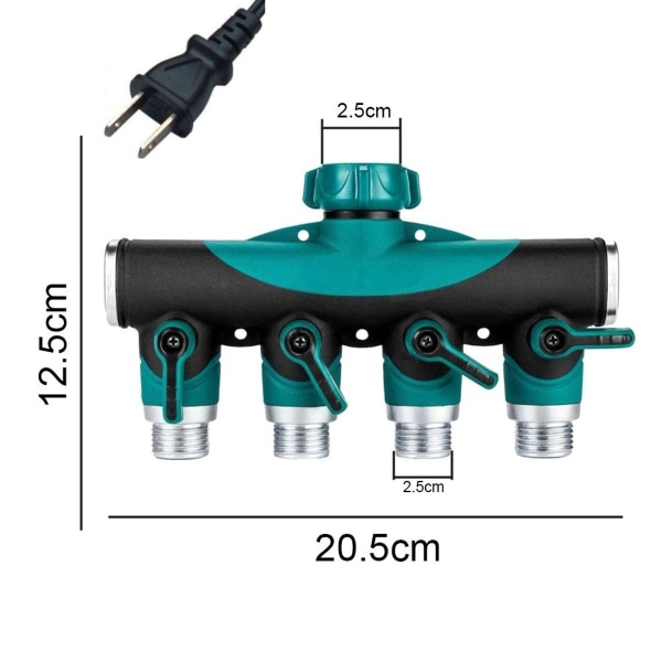 Slangfördelare för trädgård, vattenfördelare, vattenslang