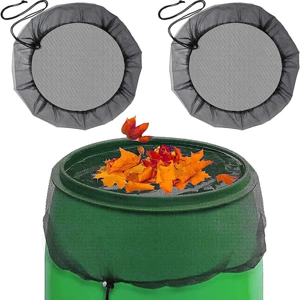 Regntunne-nät, 2-pack, justerbart regntunne-skydd, regntunne-skydd