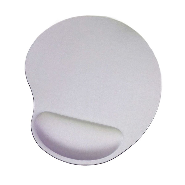 Musematte med gel håndleddstøtte, musematte med sklisikker grå