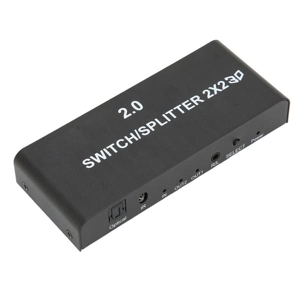 2x2 HD Multimedia Interface -jakaja 4K 60Hz 2 sisään 2 ulos KLB