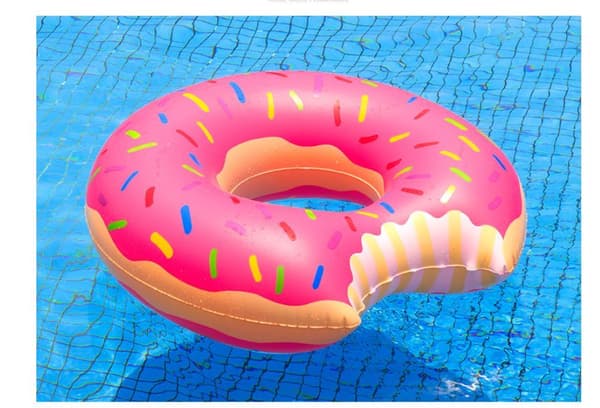 Donut-badebold, svømmecirkel sommerbold vandlegetøj badebold oppustelig badebold
