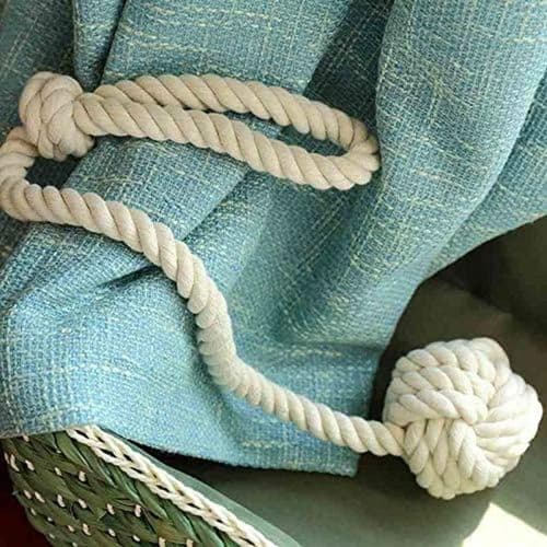 Par Håndstrikket Gardinrebsklips Holder Gardintilbageholdere &