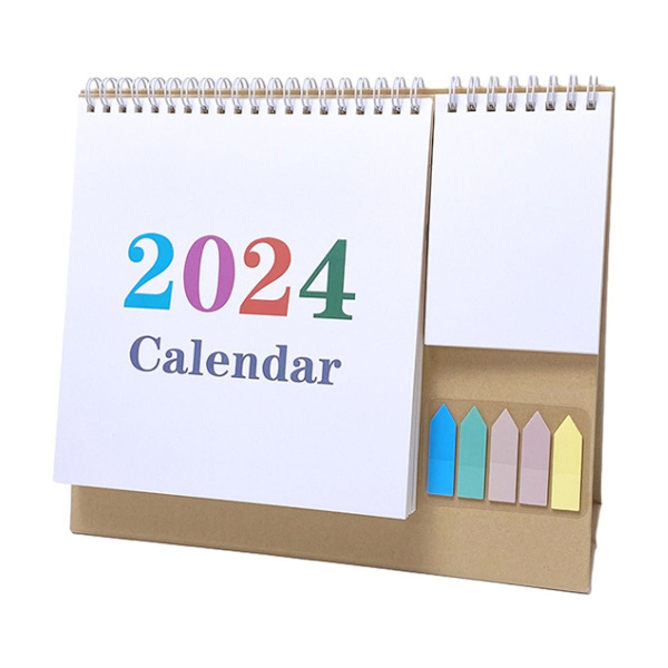 Skrivbordskalender 2024 Januari 2024-December 2024 12 Månads Wan Style2 KLB