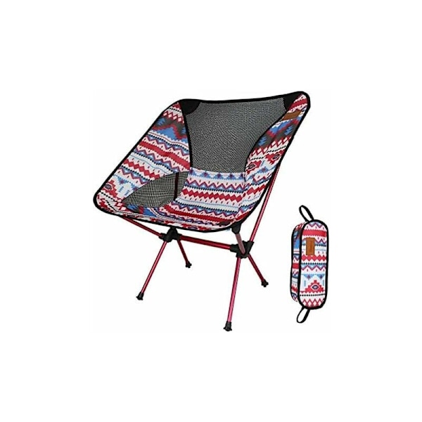 Ultralätt Campingstol Fällbar Utomhus Vandring BBQ Picknick(Vit) KLB
