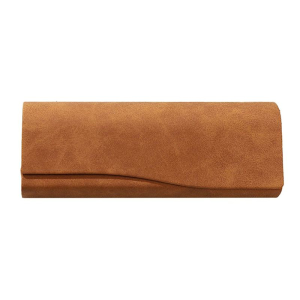 Briller etui, brillepose til læsebriller, briller og mørk khaki