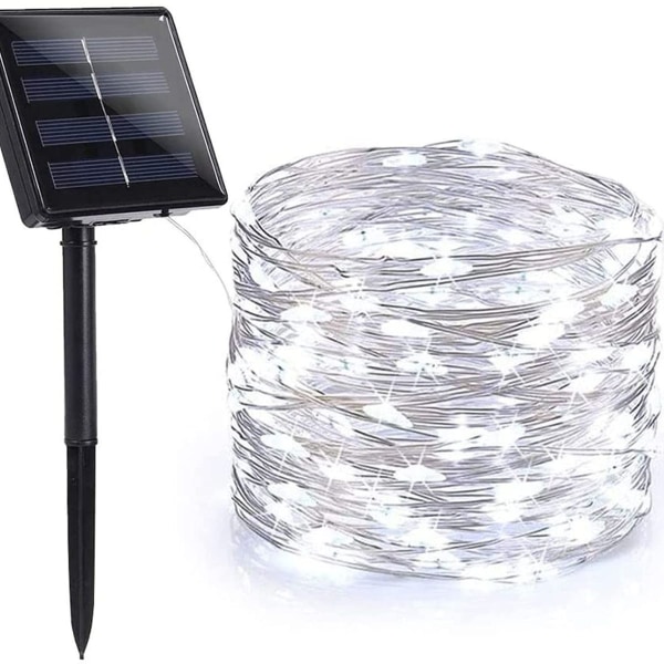 Solcellsbelysning för jul utomhus, BrizLabs 24M 240 LED vit KLB