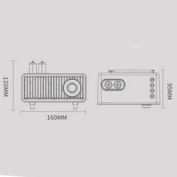 Retro radio med Bluetooth, FM AM SW kjøkkenradio retro batteriradio bærbar