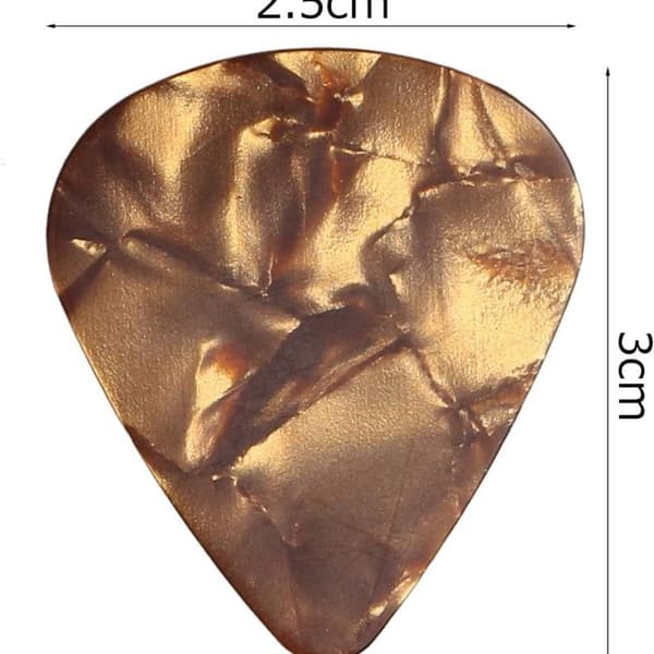 Plektrum Set 8 - Akustiska gitarrplektrum tillverkade av slitstarka material KLB
