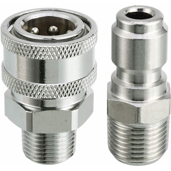 Trycktvätts snabbkopplingssats, 3/8\" hananslutning, 5000 PSI 3/8'' snabbkopplingssats -hane KLB