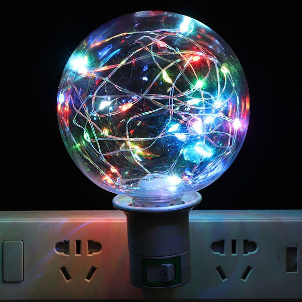 E27 RGB Koppartråds Fe Lampor Glödlampa Färgglad Lampa för KLB