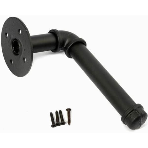 20cm Sort Metalrør Papirrullerholder til Toiletbadeværelse