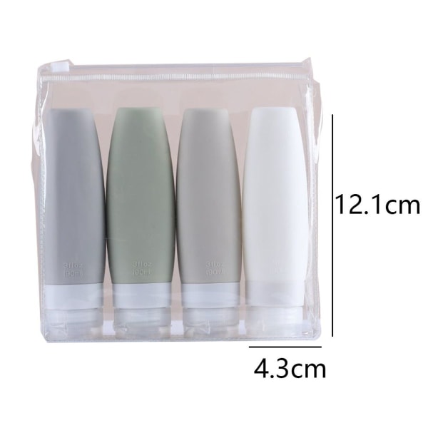 Silikone rejseflaske konisk kosmetisk opbevaringsflaske stil 3 KLB