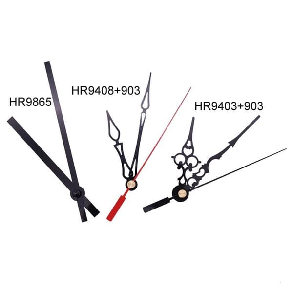 17mm axellängd väggklocka rörelse + 3 set metallvisare DIY klockset