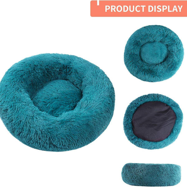 Original Calm Donut Pels Katte- og Hundeseng Maskinvaskbar Høj Pude KLB