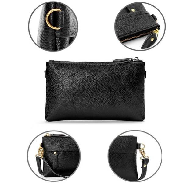Naisten vino crossbody-puhelinlompakko (tummanpunainen)