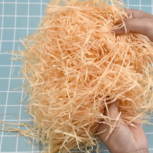 100g raffia strimlad, dekorativ pappersremsa, för presentinslagning