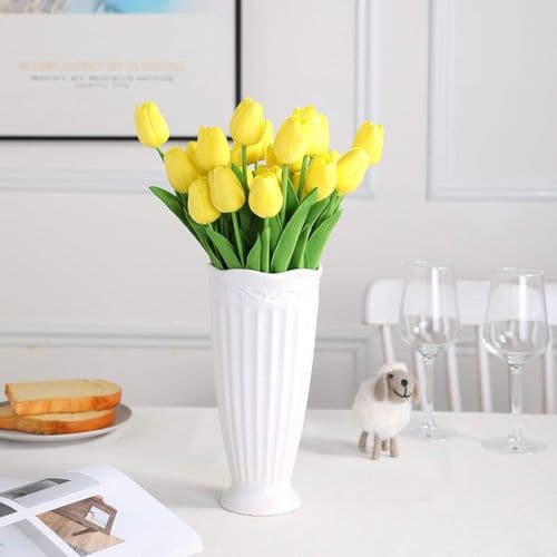 Veryhome Kunstige Blomster Kunstig Tulipan Latex Materiale Ægte Berøring