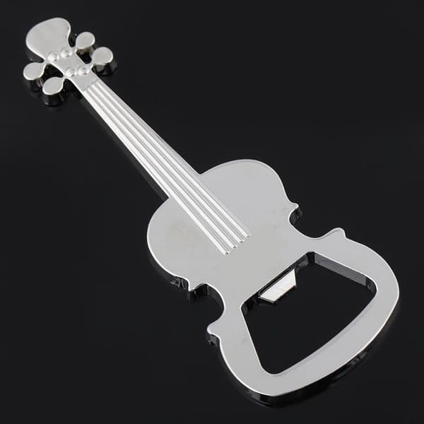 Musik Gitarr Metall Vinflasköppnare Ölöppnare Nyckelring KLB