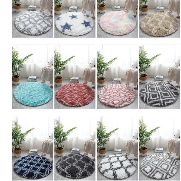 Fluffy gulvteppe Faux Fur Fluffy teppe Gradient dekorativ gulvmatte for soverom stue spisestue 40x60cm, Lantern Gray KLB