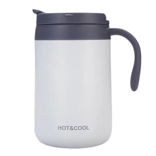 500 ml, 304 rostfritt stål mugg, resekopp med lock och