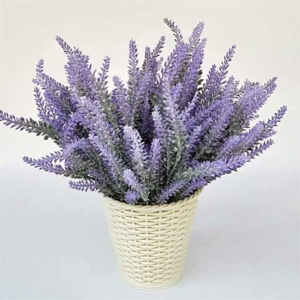 Flockad Lavendel 4 Buketter Bröllop Fest Patio Hem