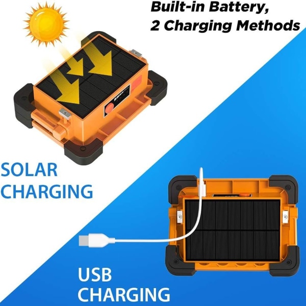 50W LED-byggstrålkastare batteri, LED-strålkastare arbetslampa arbetslampa med 4 KLB