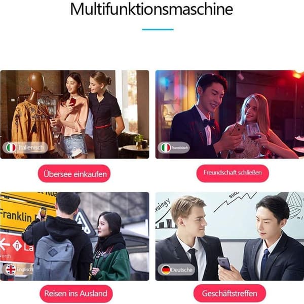 Intelligent Voice Translator - Realtidsöversättning (Svart)