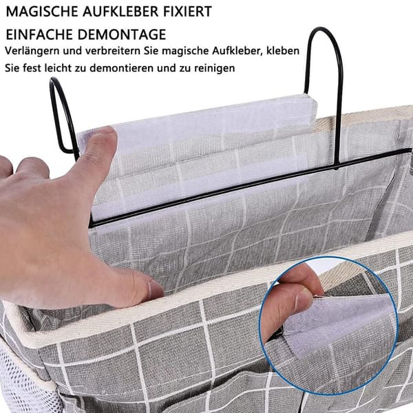 2 stk. sengarrangør hengende, multifunksjonelle senglommer, multifunksjonelle KLB