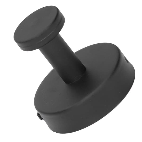 Enkel kleskrok i rustfritt stål 304, sort, for veggmontering KLB
