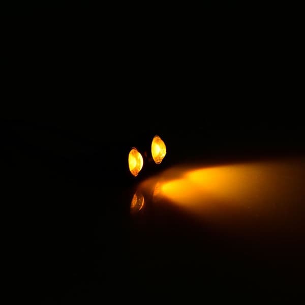 10 st mångsidiga gula bärnsten 9W LED Eagle Eye vattentäta KLB