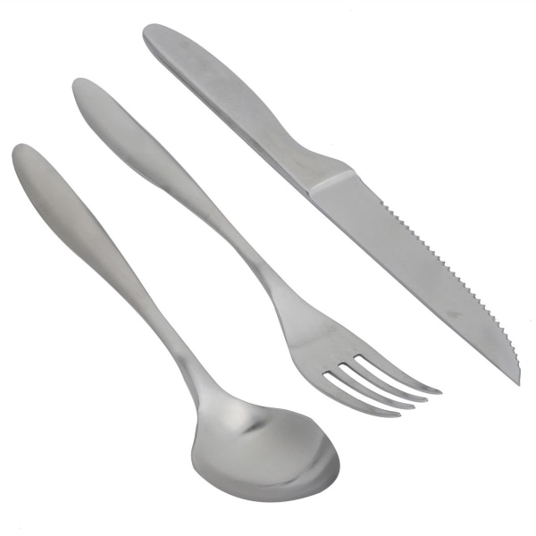 Europeisk sett med kniver, gafler og skjeer laget av rustfritt stål type 304 KLB