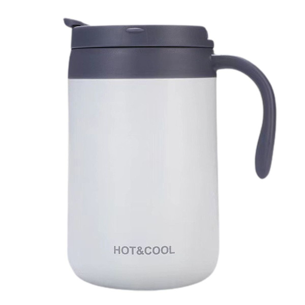 500 ml, 304 rostfritt stål mugg, resemugg med lock och