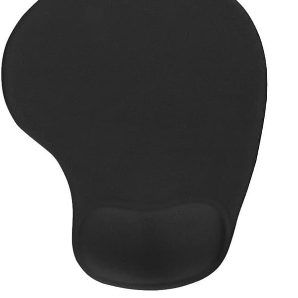 Kontormusemåtte med gel-håndledsstøtte - Ergonomisk Gaming 03Sort