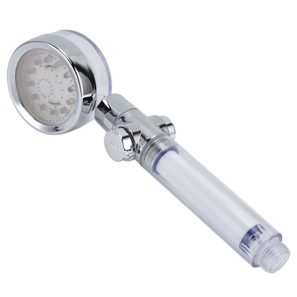 Färgglada LED-duschhuvud med handtag och KLB-filter