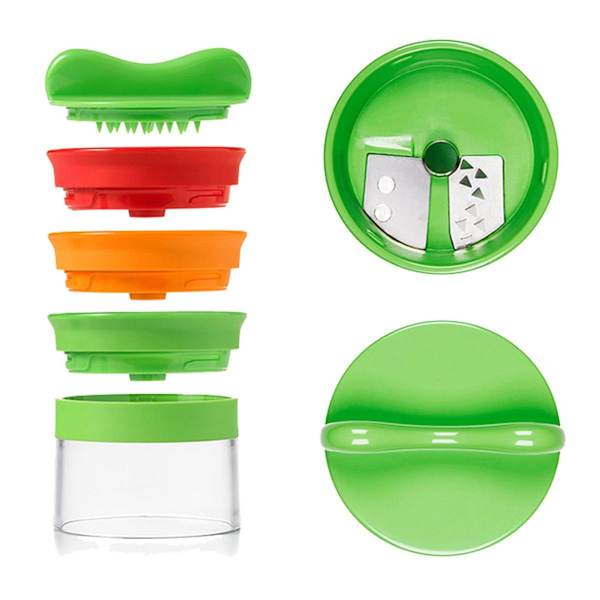 Spiralizer för grönsaker, 3 blad, finhackad, grovhackad KLB