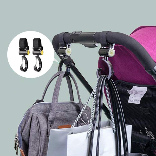 Baby Trolley Hook Multifunksjonell Vektbestandig Svingbar Style3 KLB