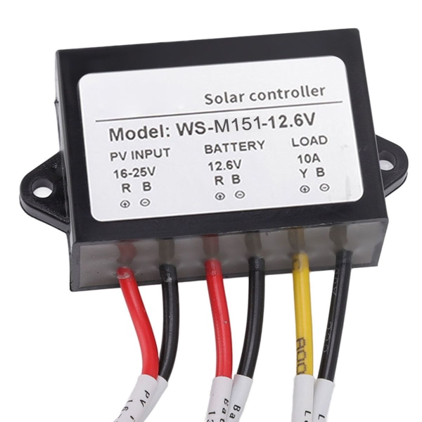 MPPT solcellecontroller 150W 10A lyssensitiv natbelastning KLB