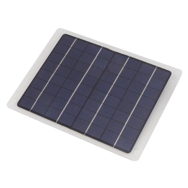 10W Solcellepanel Lader Monokrystallinsk 18V 50A Dual USB KLB