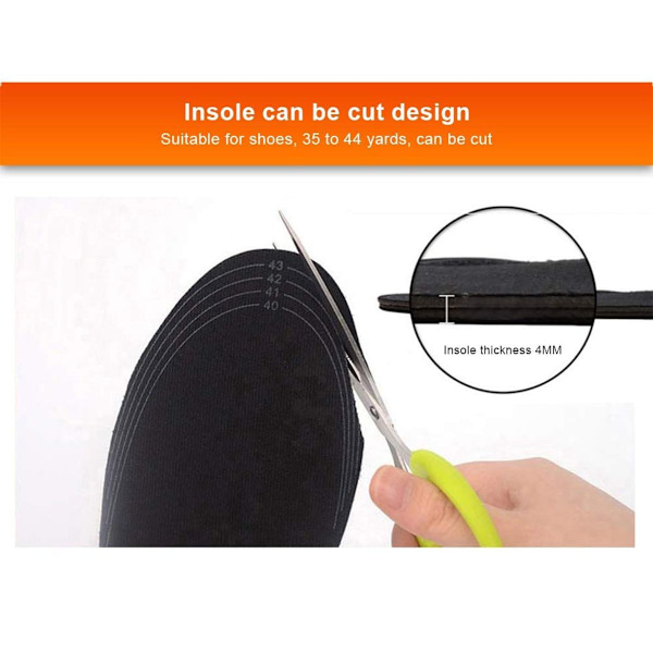 USB-oppvarmede innleggssåler, oppvarmede innleggssåler USB elektriske innleggssåler