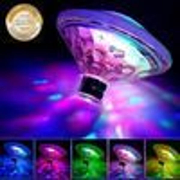 LED-damlys, badelys, farverig pool flydende lampe, festdiskotek KLB