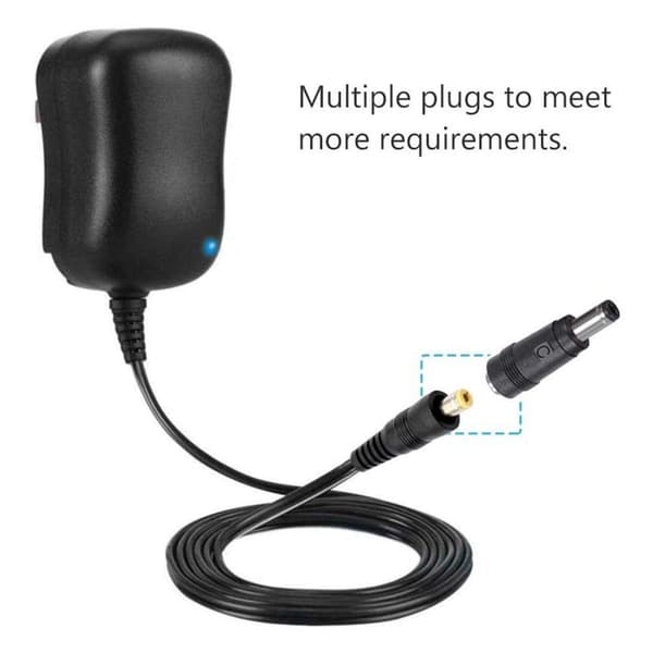 Universal 12W AC/DC-adapter med 8 DC-stik