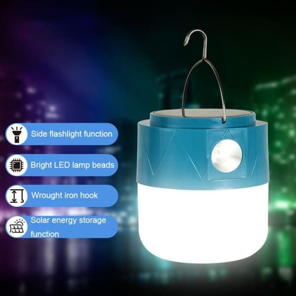 105 Oppladbare Solcelle LED-pærer Campinglys Nødlampe med tasker