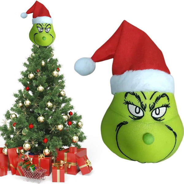 Juldekorationer, julgransprydnad och lurvig grön armdekoration KLB
