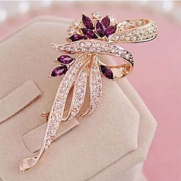 Kvinnors broschbukett bröllops smycken, pin klänning strass brosch smycken