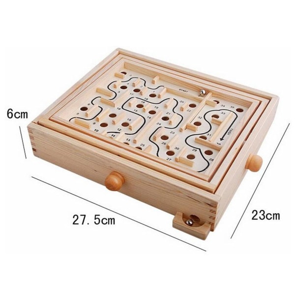 Lasten opettavainen labyrinttilelu 3D-labyrintti Puinen pulmapeli Labyrintti KLB